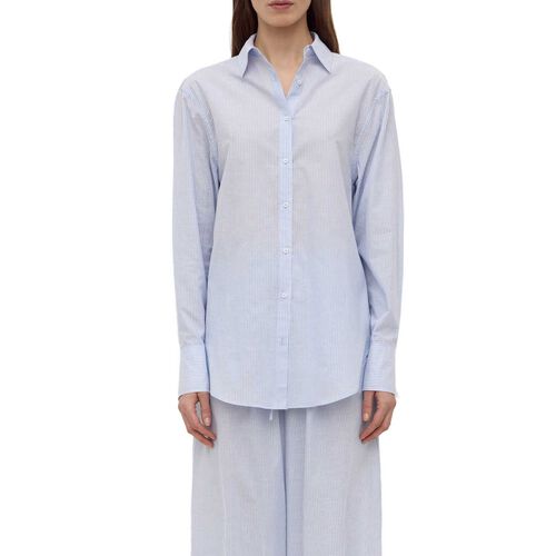 Assembly Label Codie Stripe Long Sleeve Shirt Blue/White Stripe